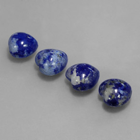 Pedras preciosas de lápis-lazúli azul natural de  ct, formato de coração, opaco