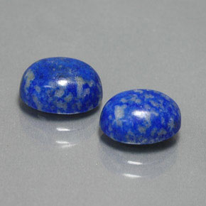 Pedras preciosas de lápis-lazúli azul natural de  ct, corte oval, opaco