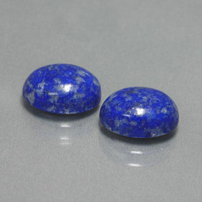 Pedras preciosas de lápis-lazúli azul natural de  ct, corte oval, opaco