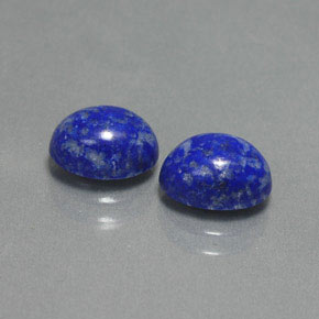 Pedras preciosas de lápis-lazúli azul natural de  ct, corte oval, opaco