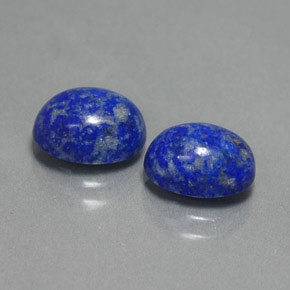 Pedras preciosas de lápis-lazúli azul natural de  ct, corte oval, opaco