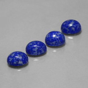 Pedras preciosas de lápis-lazúli azul natural de  ct, corte oval, opaco