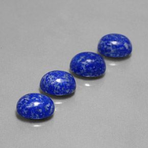 Pedras preciosas de lápis-lazúli azul natural de  ct, corte oval, opaco