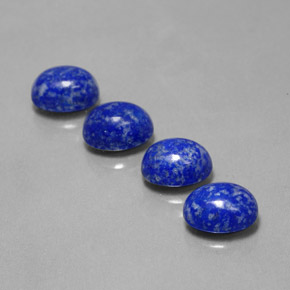 Pedras preciosas de lápis-lazúli azul natural de  ct, corte oval, opaco