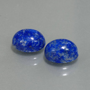 Pedras preciosas de lápis-lazúli azul natural de  ct, corte oval, opaco