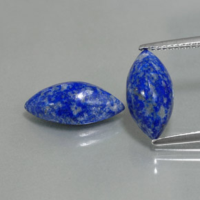 Pedras preciosas de lápis-lazúli azul natural de  ct, marquise, opaco
