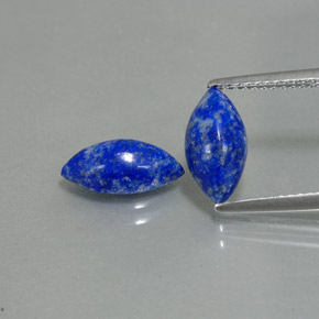 Pedras preciosas de lápis-lazúli azul natural de  ct, marquise, opaco