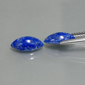 Pedras preciosas de lápis-lazúli azul natural de  ct, marquise, opaco