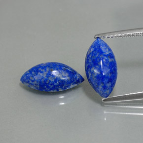 Pedras preciosas de lápis-lazúli azul natural de  ct, marquise, opaco