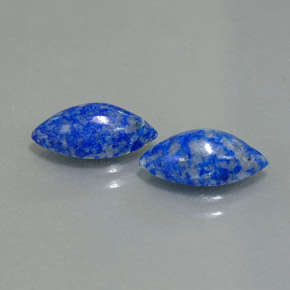 Pedras preciosas de lápis-lazúli azul natural de  ct, marquise, opaco
