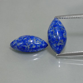 Pedras preciosas de lápis-lazúli azul natural de  ct, marquise, opaco