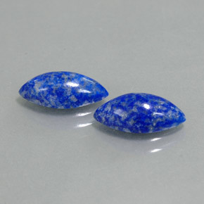 Pedras preciosas de lápis-lazúli azul natural de  ct, marquise, opaco
