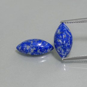 Pedras preciosas de lápis-lazúli azul natural de  ct, marquise, opaco