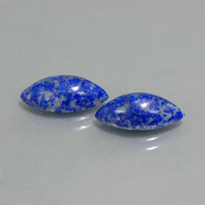 Pedras preciosas de lápis-lazúli azul natural de  ct, marquise, opaco
