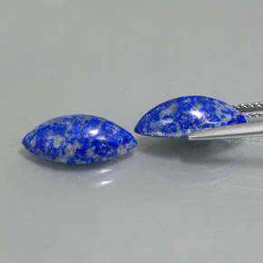 Pedras preciosas de lápis-lazúli azul natural de  ct, marquise, opaco