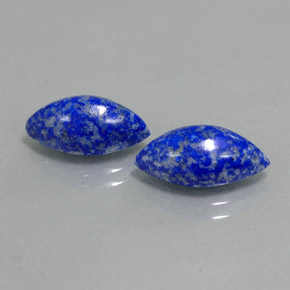 Pedras preciosas de lápis-lazúli azul natural de  ct, marquise, opaco