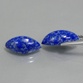 Pedras preciosas de lápis-lazúli azul natural de  ct, marquise, opaco