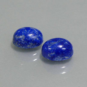 Pedras preciosas de lápis-lazúli azul natural de  ct, corte oval, opaco