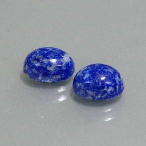 Pedras preciosas de lápis-lazúli azul natural de  ct, corte oval, opaco