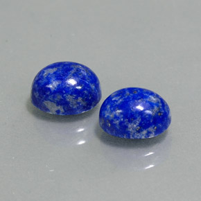 Pedras preciosas de lápis-lazúli azul natural de  ct, corte oval, opaco