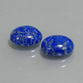 Pedras preciosas de lápis-lazúli azul natural de  ct, corte oval, opaco