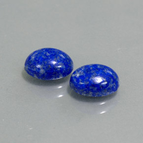 Pedras preciosas de lápis-lazúli azul natural de  ct, corte oval, opaco