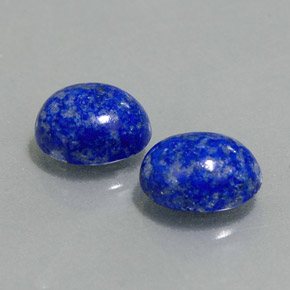 Pedras preciosas de lápis-lazúli azul natural de  ct, corte oval, opaco