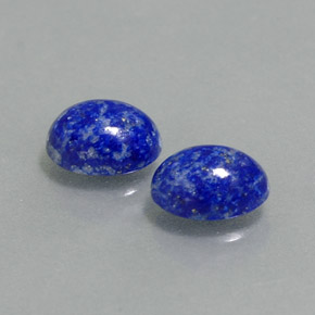 Pedras preciosas de lápis-lazúli azul natural de  ct, corte oval, opaco