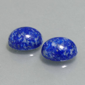 Pedras preciosas de lápis-lazúli azul natural de  ct, corte oval, opaco