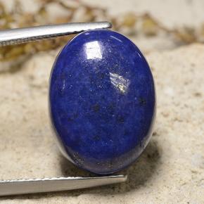 Lápis-lazúli Azul-marinho Natural 15.90ct, Corte Oval, Opaco