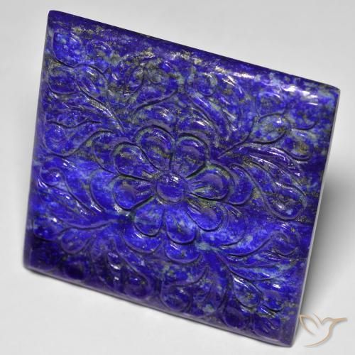 Lápis-lazúli azul natural 60,30ct, forma extravagante, opaco