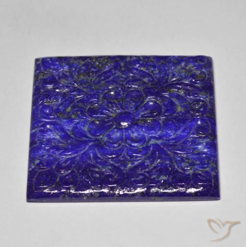 Lápis-lazúli azul natural 60,30ct, forma extravagante, opaco