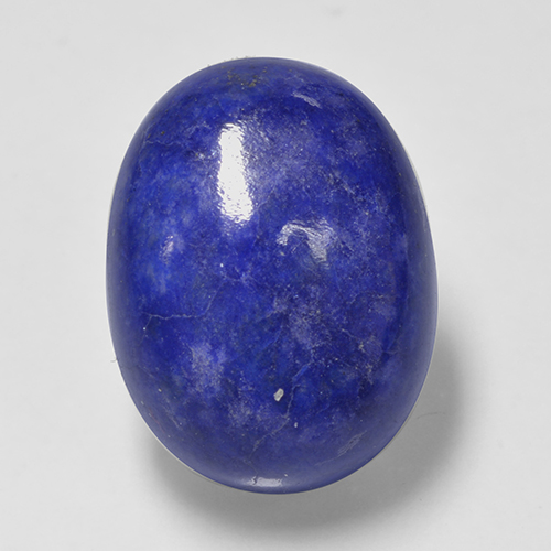 Lápis-lazúli azul natural 9,84ct, corte oval, opaco