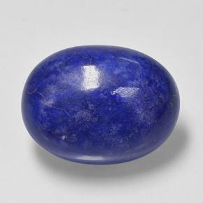 Lápis-lazúli azul natural 9,84ct, corte oval, opaco