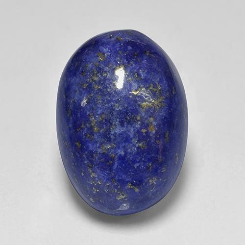 Lápis-lazúli azul natural 12,53ct, corte oval, opaco