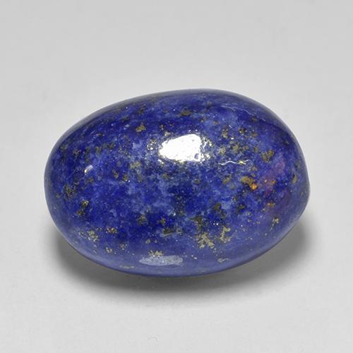 Lápis-lazúli azul natural 12,53ct, corte oval, opaco