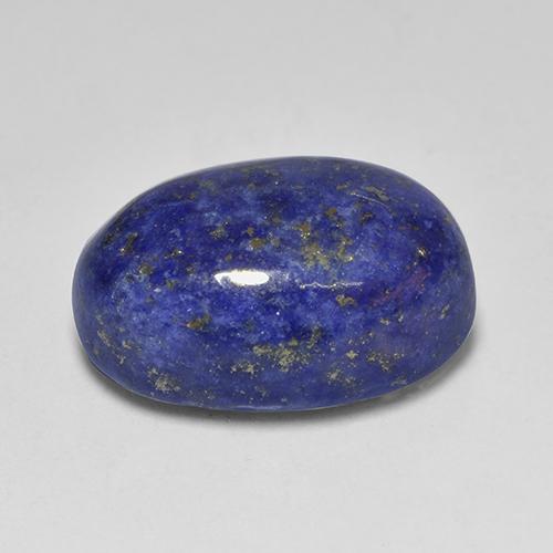 Lápis-lazúli azul natural 12,53ct, corte oval, opaco