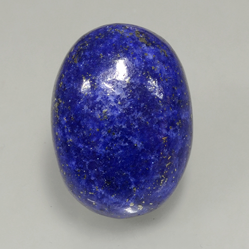 Lápis-lazúli azul natural 11,90ct, corte oval, opaco