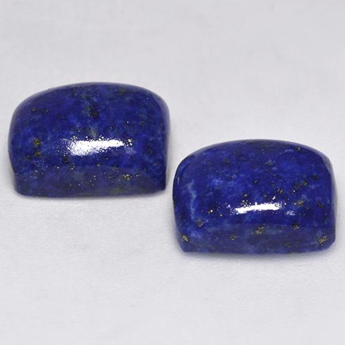 Pedras preciosas de lápis-lazúli azul natural de 9,57 ct, almofada cortada, opaco