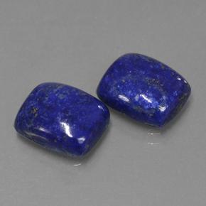 Pedras preciosas de lápis-lazúli azul natural de 8,25 ct, almofada cortada, opaco