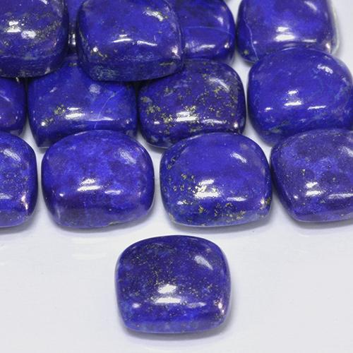 Lápis-lazúli Azul Egípcio Profundo Natural 4.52ct, Almofada, Opaco