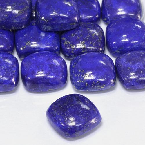 Lápis-lazúli Azul Egípcio Profundo Natural 4.52ct, Almofada, Opaco