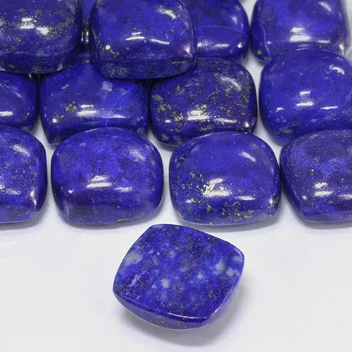 Lápis-lazúli Azul Egípcio Profundo Natural 4.52ct, Almofada, Opaco