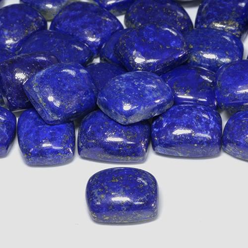 Lápis-lazúli Azul marinho intenso Natural 4.59ct, Almofada, Opaco