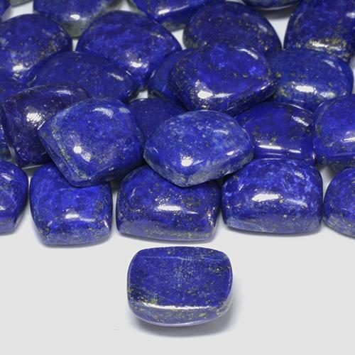 Lápis-lazúli Azul marinho intenso Natural 4.59ct, Almofada, Opaco