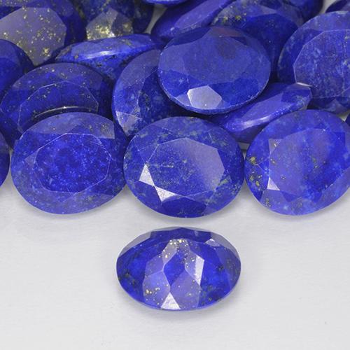 Lápis-lazúli Azul marinho intenso Natural 4.33ct, oval, Opaco