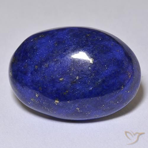 Lápis-lazúli azul natural 10,71ct, corte oval, opaco