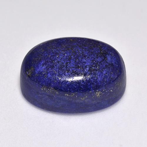Lápis-lazúli Azul-marinho Natural 13.47ct, Corte Oval, Opaco