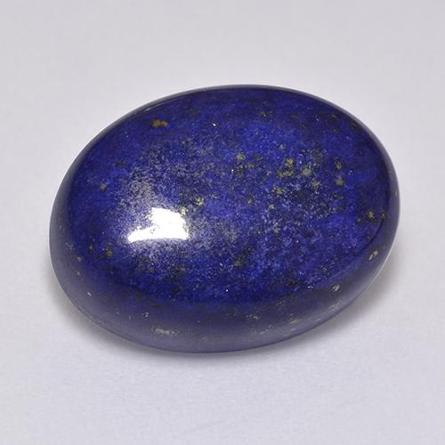 Lápis-lazúli azul muito profundo natural 11,51ct, corte oval, opaco
