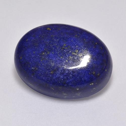 Lápis-lazúli azul muito profundo natural 11,51ct, corte oval, opaco